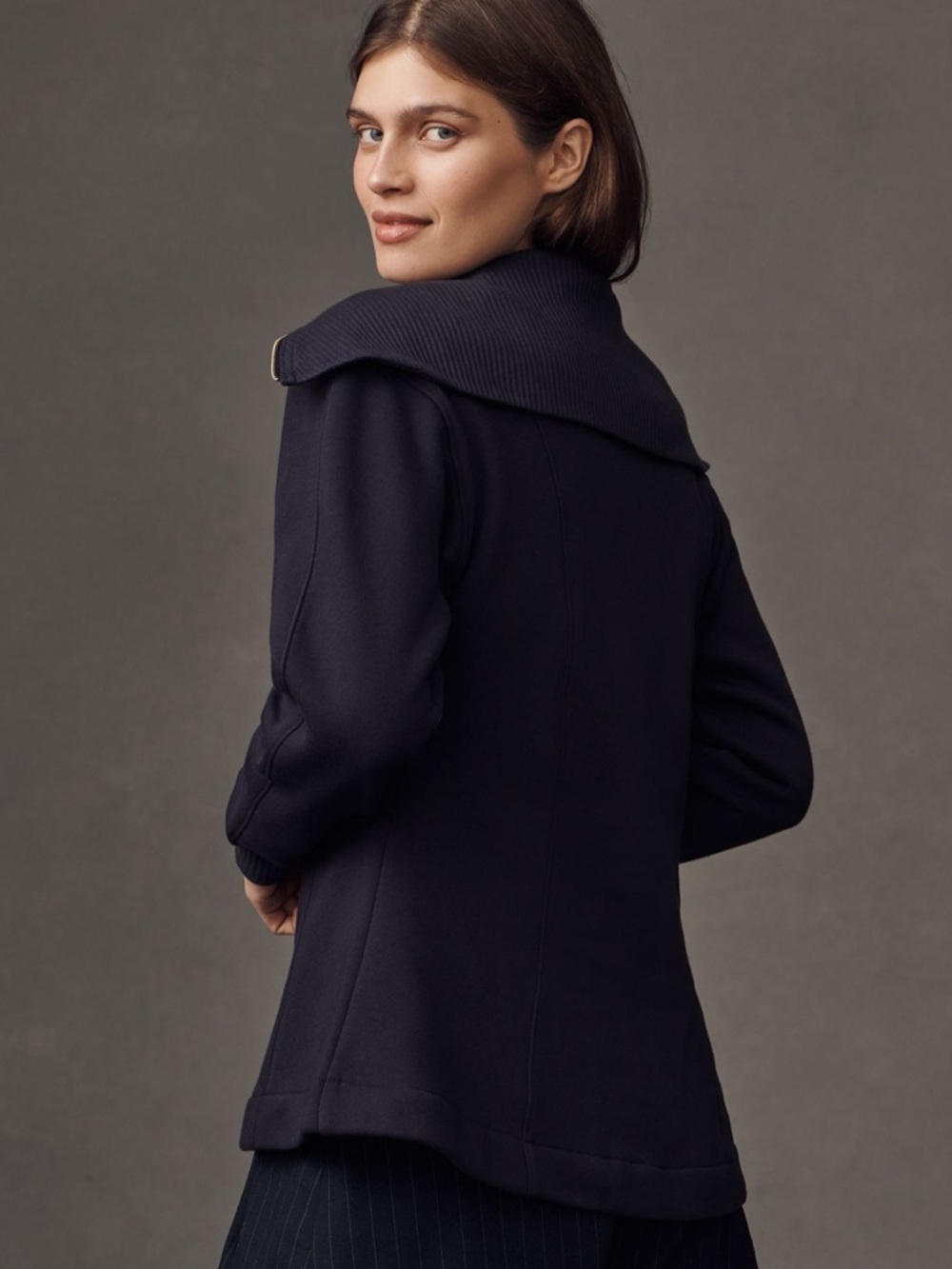 Maeve Long-Sleeve Zip-Front Top - Picture 2 of 3